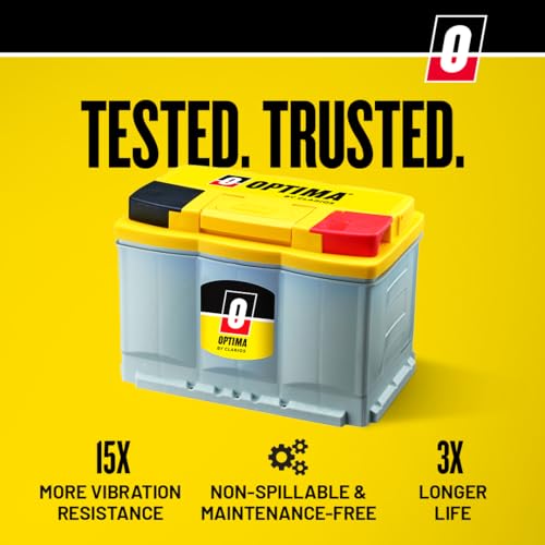 OPTIMA® Batteries High Performance DH6 YELLOWTOP® Dual Purpose - Product Imagery