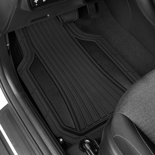 Motor Trend Rubber Car Floor Mats - Durable, All Weather - Product Imagery