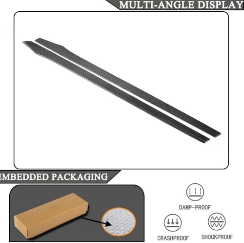 Universal Door Side Skirts fits BMW Audi Benz VW Infiniti Honda - Product Imagery