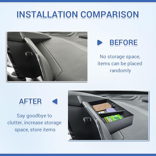 Dashboard Organizer Tray for 2024 2025 2026 Chevy Trax Interior - Product Imagery