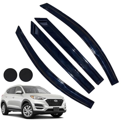 Rain Guards for Hyundai Tucson SEL 2016-2021, Tape-on Side - Product Imagery