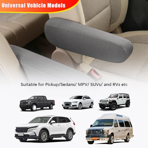 2PC Car Front Seat Armrest Covers,Universal Size Seat Arm Rest - Product Imagery
