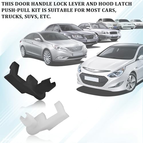 Door Lock Rod Clip, Door Handle Lock Rod Hood Latch Locking Push - Product Imagery