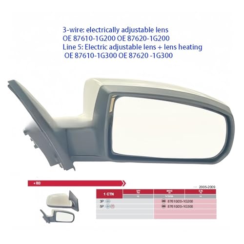 Compatible For Kia Rio 2005-2009 Car Rearview Mirror Electric - Product Imagery