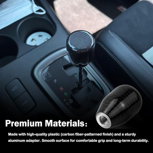 RYANSTAR RACING Carbon Fiber Shift Knob with Adapters Cylinder - Product Imagery