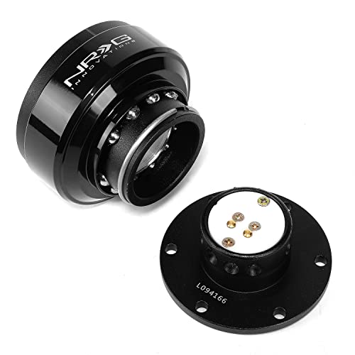 NRG Innovations Race Steering Wheel Quick Release (Black - Product Imagery