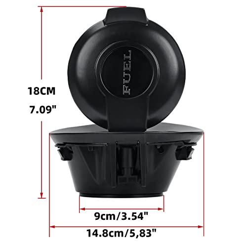 68250120AA Fuel Filler Door Cap Matte Black Gas Cover Cap Vapor - Product Imagery