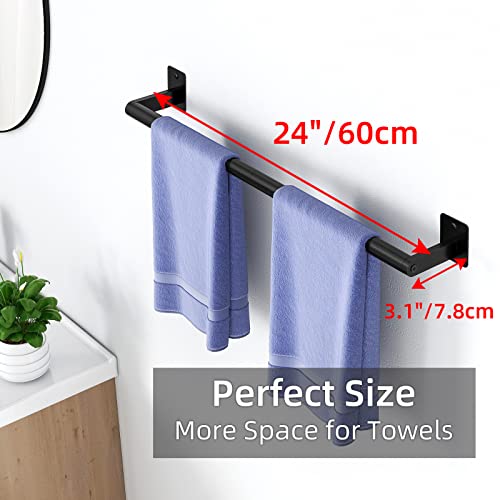 Bathroom Towel Bar, 24 Inch Towel Racks for Bathroom Wall - Product Imagery