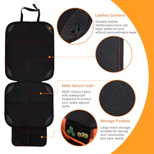 SMART ELF Car Seat Protector, Thickest Padding and Non-Slip - Product Imagery