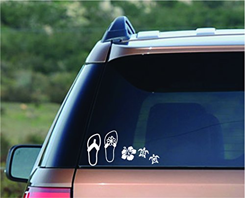 Enjoy It Beach Car Stickers, 9 Pieces, Outdoor Rated Vinyl - Product Imagery