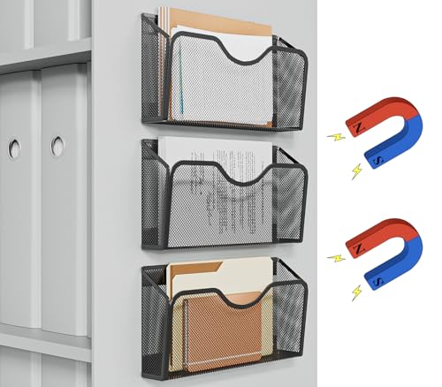 JANE EYRE Magnetic File Holder - 3PCS Paper Mail Organizer - Product Imagery