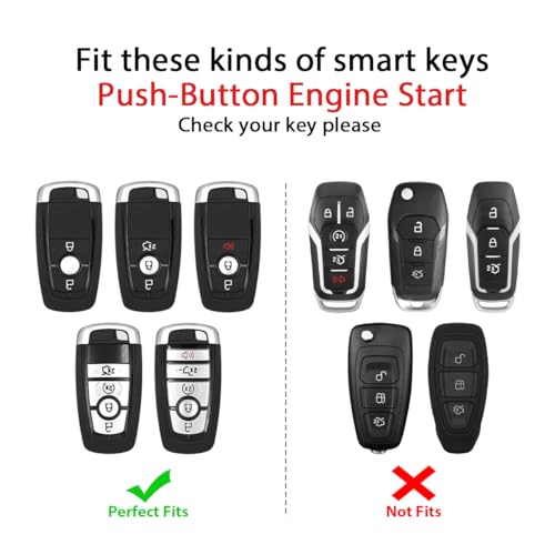 Key Case Fob Cover Compatible For Ford F150 F250 F350 Edge - Product Imagery