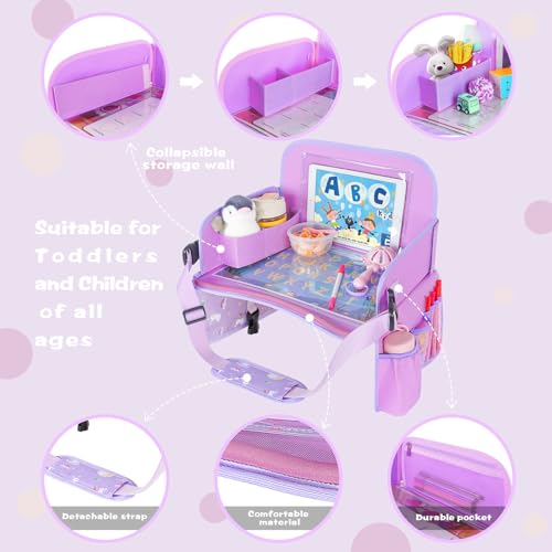 MENZOKE Kids Travel Tray for Car Seat, Road Trip Essentials Kids - Product Imagery