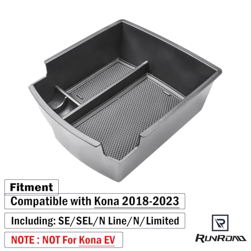RUNROAD Center Console Organizer For 2018-2023 Hyundai Kona - Product Imagery