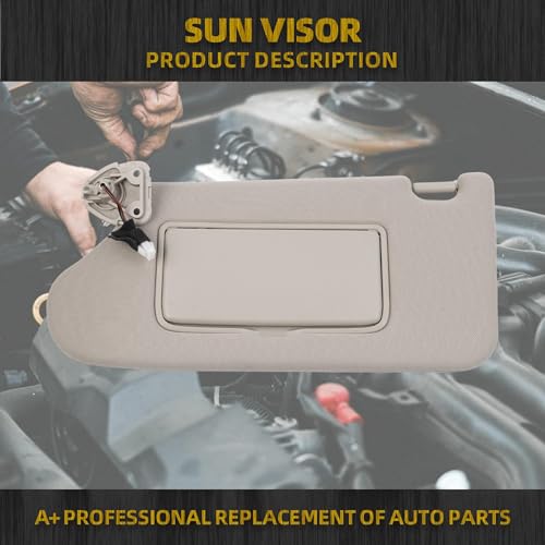 Dasbecan Driver Side Sun Visor Compatible with Nissan Maxima - Product Imagery