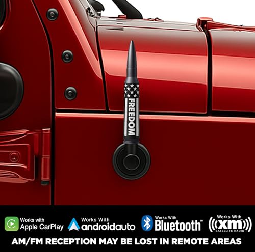 50 Cal Badass Bullet Antenna® Fits Jeep Wrangler JK & JL from - Product Imagery