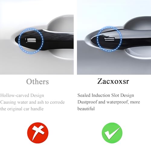 No Adhesive Snap-on Car Door Handle Cover Protector Compatible - Product Imagery