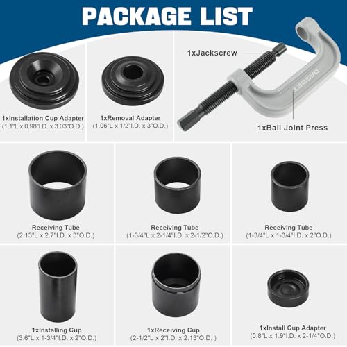 DASBET Ball Joint Removal Tool Kit Ball Joint Press & U Joint - Product Imagery