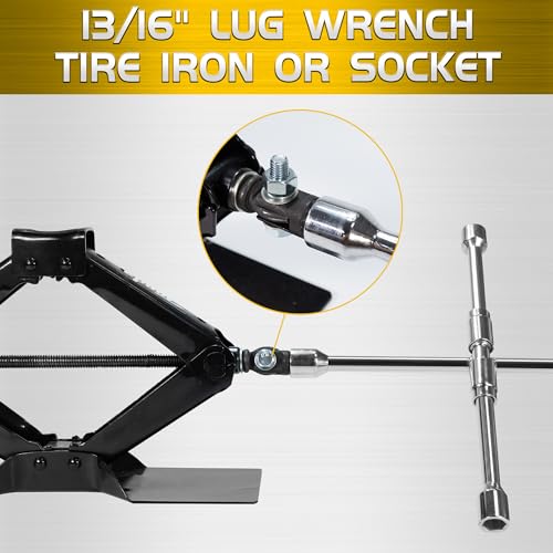 TONDA Scissor Jack Drill Adapter, 1/2 in Drive, 13/16 in Lug - Product Imagery