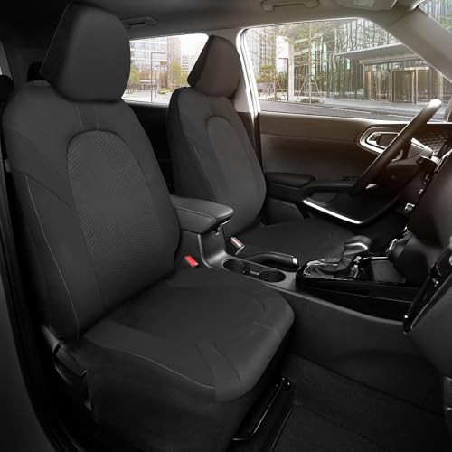 Motor Trend Front & Rear Car Seat Covers Full Set - Gray Cloth - Product Imagery