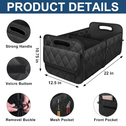 Deosk Car Trunk Organizer for SUV, Foldable Car Organizers and - Product Imagery