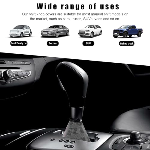 Car Shift Knob Dust Cover, Shift Boot Cover, Hyper Fabric - Product Imagery