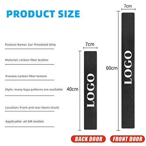 4Pcs Car Door Sill Protector for HR-V Accessories Fit for HRV - Product Imagery
