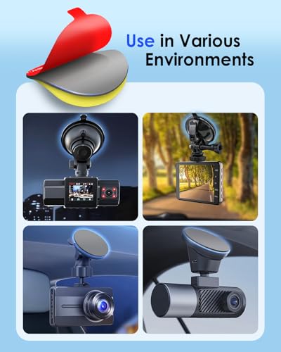 volport Sticky Adhesive Pad Replacement for Dash Cam Suction Cup - Product Imagery
