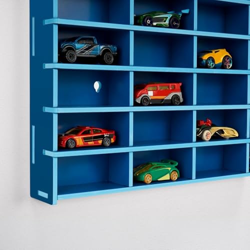 Krafetto 2 Pack 80-Slot Toy Car Display Shelves for 1/64 Cars, - Product Imagery