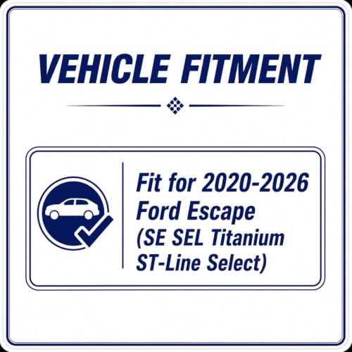 4PC Window Rain Guards fit 2020-2026 Ford Escape - Product Imagery