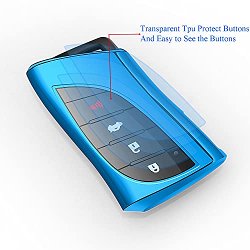 Compatible with Lexus Key fob Cover with Keychain Soft TPU 360 - Product Imagery