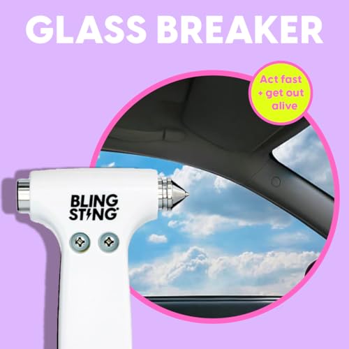 BLINGSTING Safety Hammer - Emergency Automotive Escape Tool with - Product Imagery