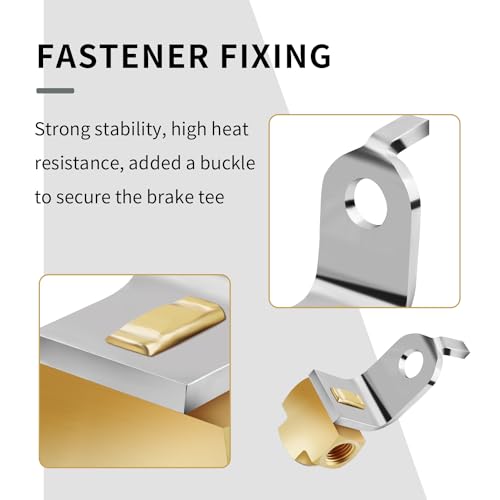 3-Way Brake Line Tee with Mounting Bracket,Brass Brake Line - Product Imagery