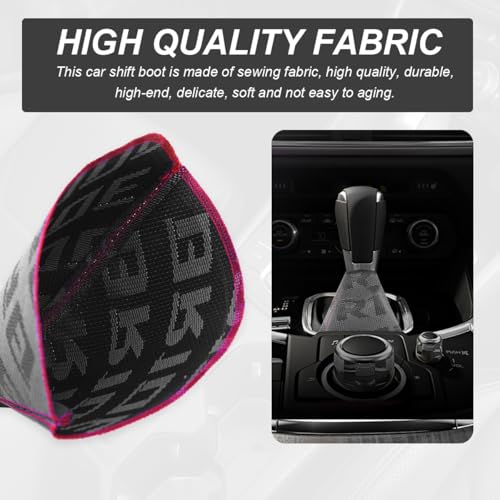 Car Shift Boot Cover, Fabric Shifter Lever Knob Boot Dustproof - Product Imagery