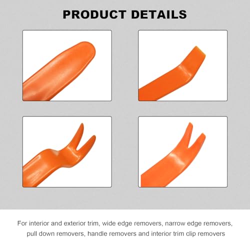 4 PCS Car Door Clip Panel Trim Removal Tool Kit, No-Scratch - Product Imagery