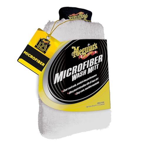 Meguiar's Microfiber Wash Mitt, 1 Pack - Product Imagery