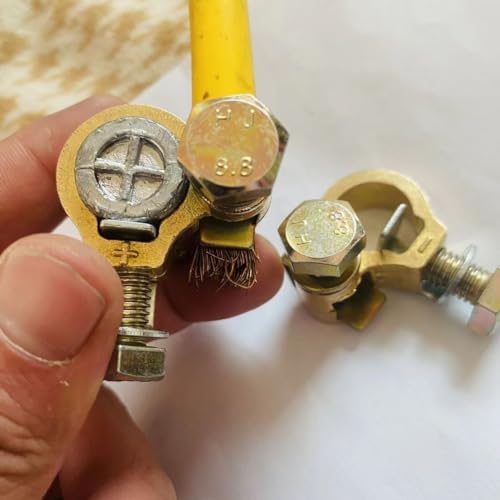 Generic Pure Copper Battery Terminal Connector, 1 Pair, 3/8" Stud - Product Imagery