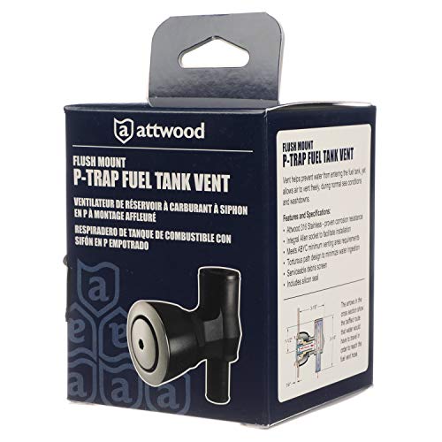 Attwood 1674-6 90 Degree P-Trap Fuel Tank Vent - Product Imagery