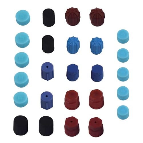 26PCS R12 R134a AC Caps for Car, 10 Size Air Conditioning Port - Product Imagery