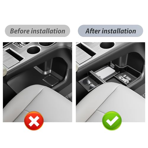 SKTU 2Pcs for 2021-2026 Toyota Sienna Center Console Organizer - Product Imagery