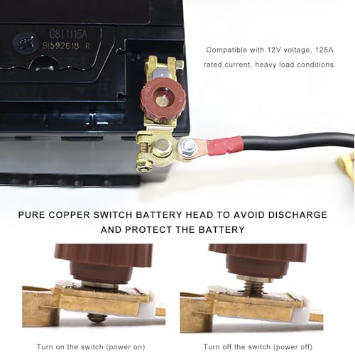 Sun Walker Top Post Battery Disconnect Switch, 12V/125A - Product Imagery