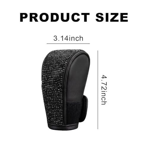 Bling Car Gear Shift Cover (Black) - Product Imagery