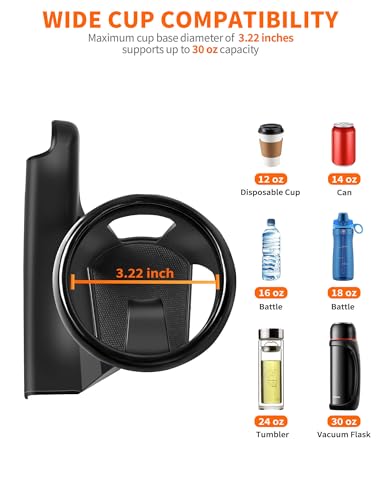 Savadicar Door Cup Holder Compatible with 2018-Present Jeep - Product Imagery
