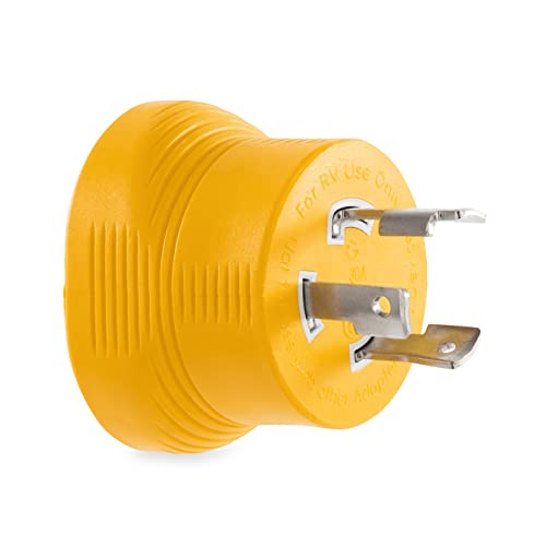 Camco PowerGrip 30 Amp 3-Prong Generator Adapter - Featuring a - Product Imagery