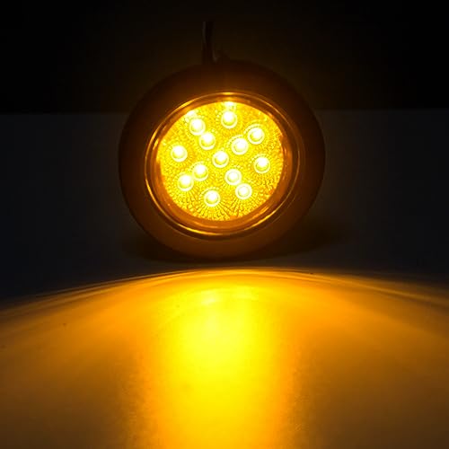 2.5" Round LED Trailer Marker Lights 13 LEDs w/Reflectors 10 - Product Imagery