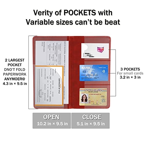 UYYE Auto Car Registration and Insurance Documents Holder - PU - Product Imagery