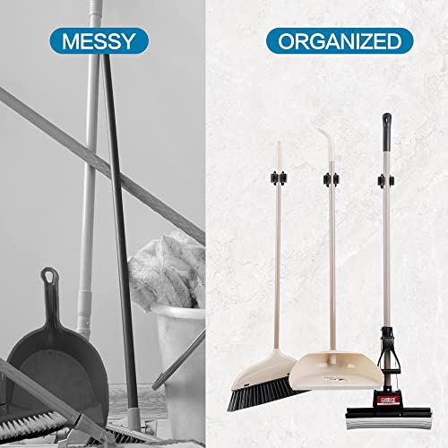 JAMEND CLXP 3PCS Broom and Mop Holder, Heavy Duty Garden Tool - Product Imagery