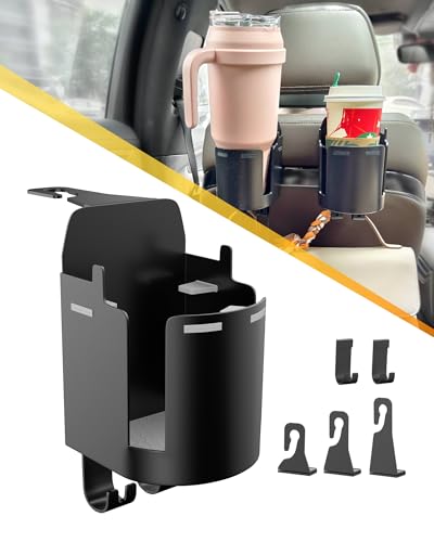 Headrest Cup Holder for Back Seat, Stable Spill-Resistant Drink - Product Imagery