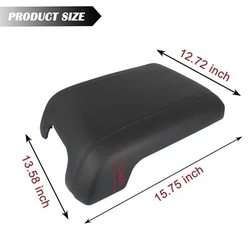TQPONLY Center Console Armrest Leather Lid Cover,Fits 2011-2016 - Product Imagery
