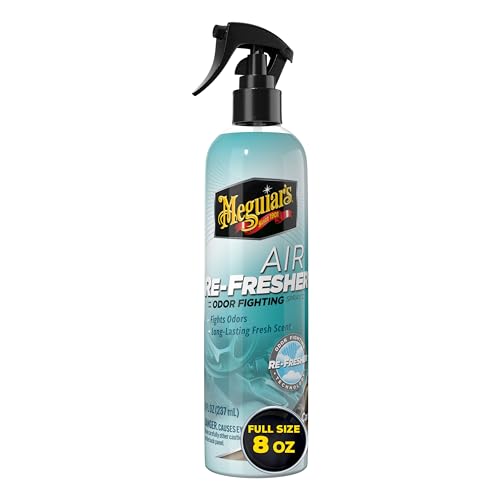 Meguiar’s Air Re-Fresher Odor Fighting Spray, New Car Scent 8 Oz - Product Imagery